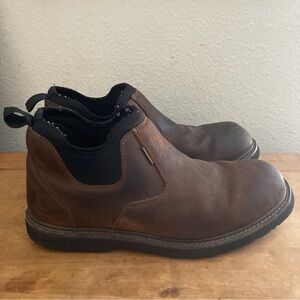 Carhartt Men's Millbrook Waterproof Wedge Brown Work Boots Sz 12